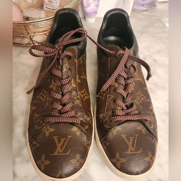 Louis Vuitton Brown Monogram Sneakers - Picture 1 of 5